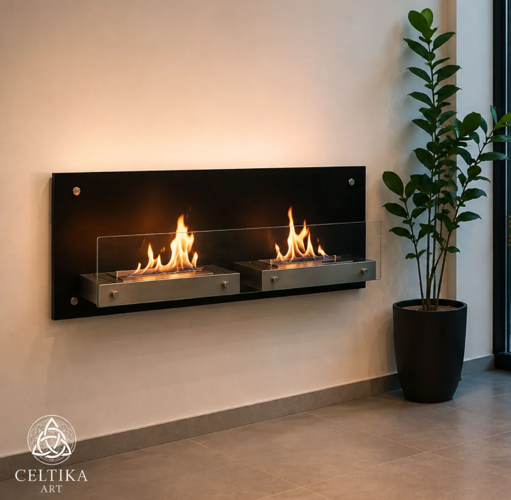 [CHWALL4EVO2] Chimenea Ecológica de Pared Wall N.° 4 Evolution 2 DUAL