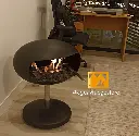 Chimenea Ecológica OVNI OVAL 60 cm. Ø Portátil 