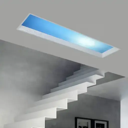 [DM5318] SIMULADOR DE CIELO -de PANEL LED 120x30 cm -  Luz Regulable con App y Control Remoto. De 20 a 162 watts - Empotrable ó Adosable