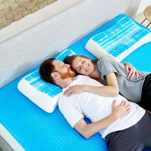 Sobrecolchón de Gel Viscoelástico 135x190 cm (2 Plazas) - 5 cm. espesor -  Comodidad y Frescura - VISCOGEL